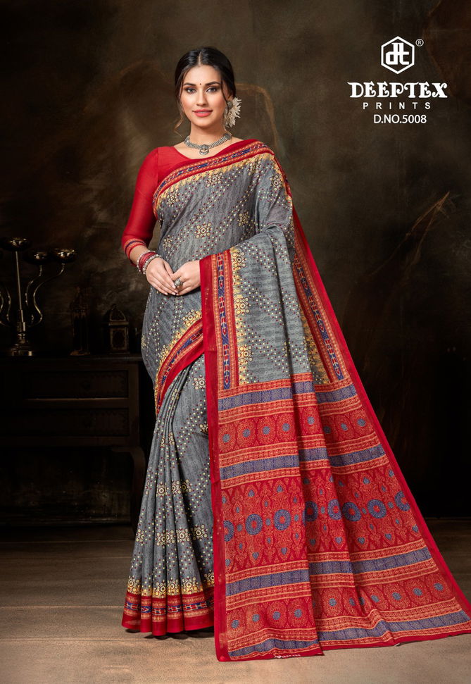 Deeptex Prime Time Vol 5 Regular Wear Wholesale Cotton Sarees Catalog